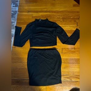 Two piece set black